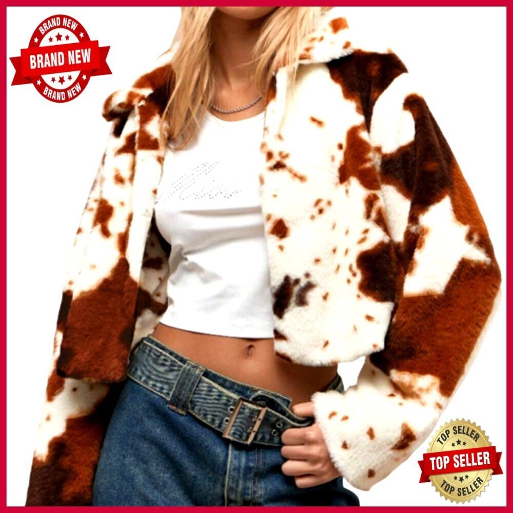 Cropped Fleece Cardigan Long Sleeve Lightweight Cozy Wrap Coat